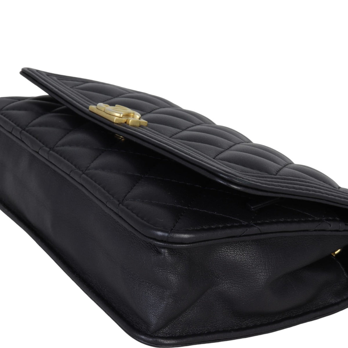 Chanel Boy Wallet on Chain | Black Lambskin