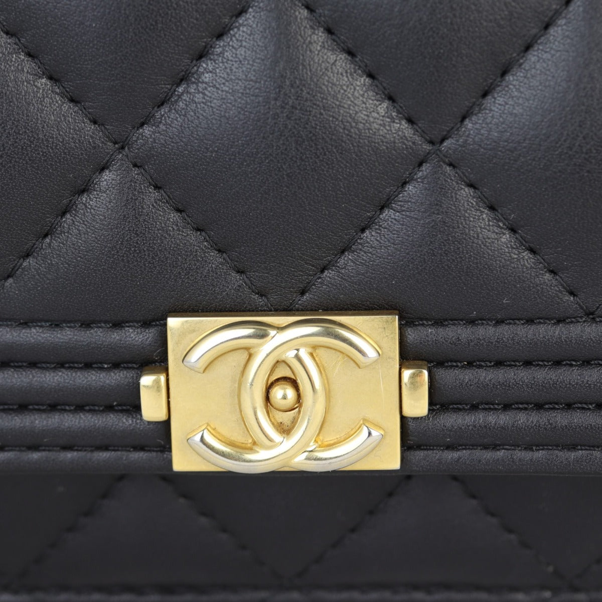 Chanel Boy Wallet on Chain | Black Lambskin