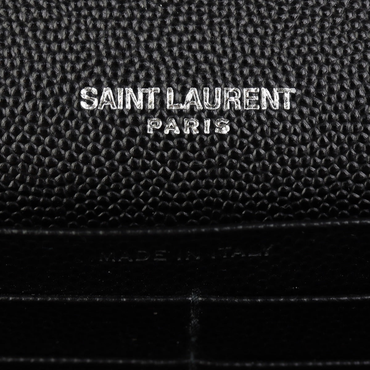 Saint Laurent Monogram Envelope Chain Wallet Interior Stamp