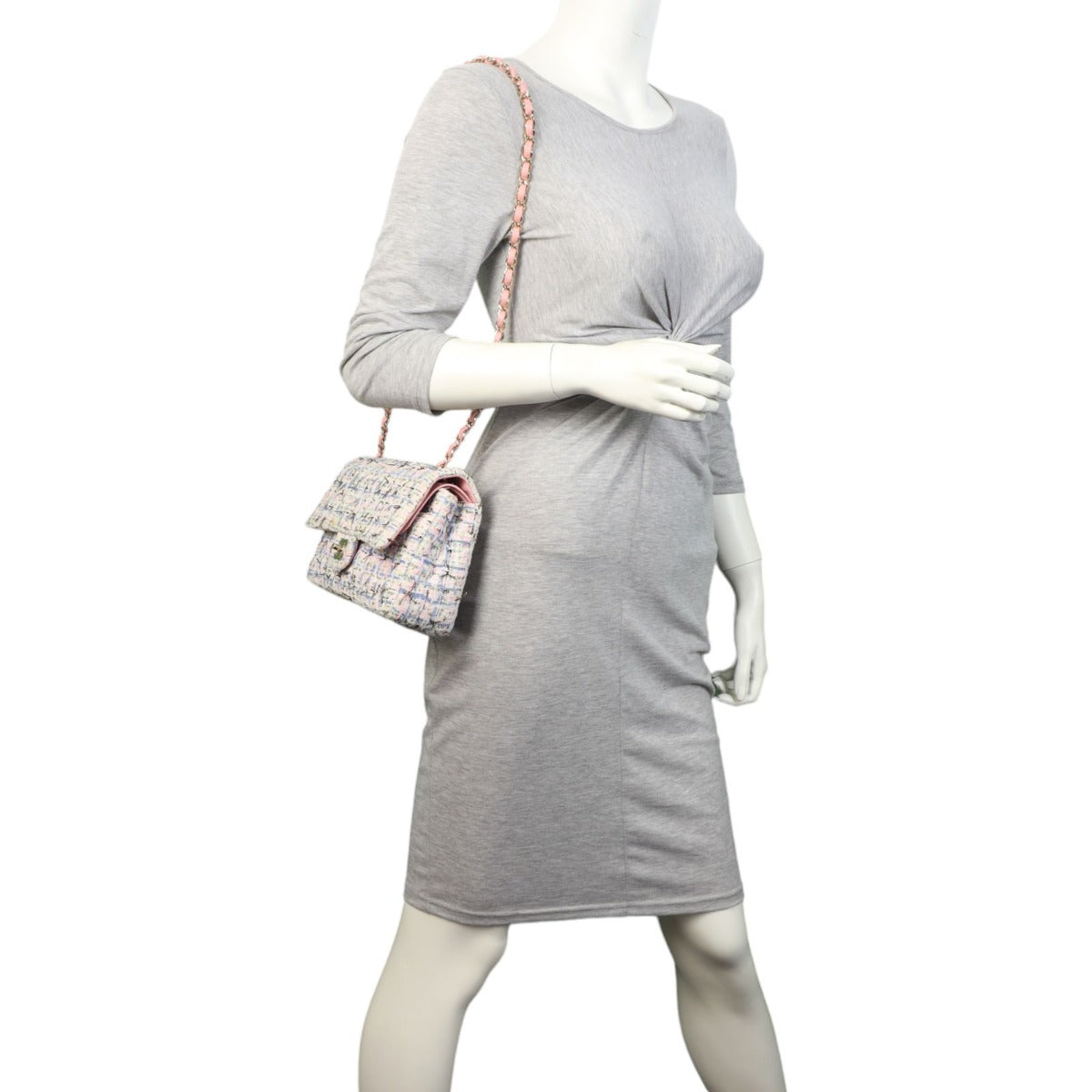 Chanel Classic Double Flap Tweed Medium