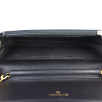 Chanel Boy Wallet on Chain | Black Lambskin