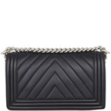 Chanel Boy Old Medium Chevron | Black 22 Series