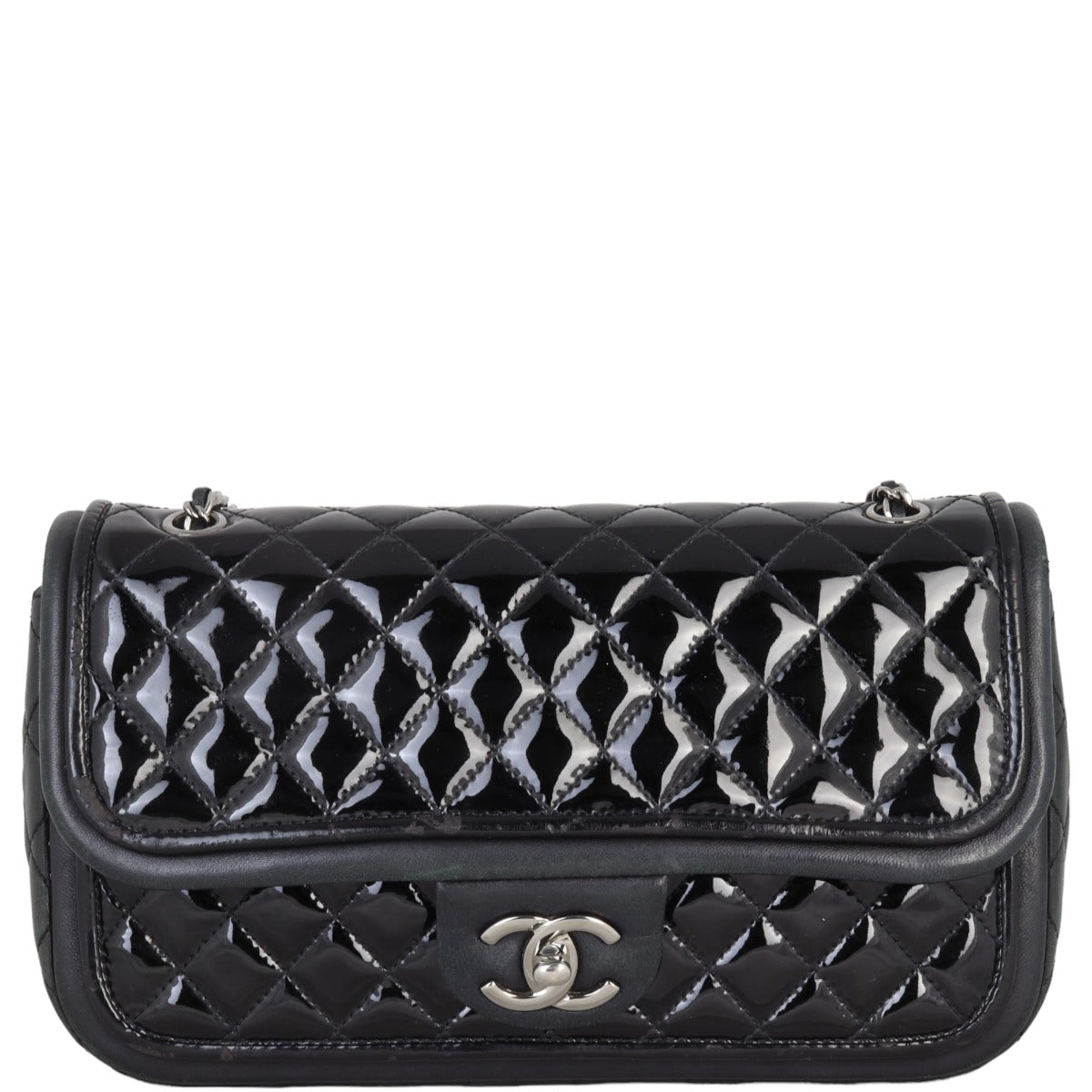 Chanel Classic Twist Flap Bag Patent Medium | Black