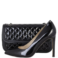 Chanel Classic Twist Flap Bag Patent Medium | Black