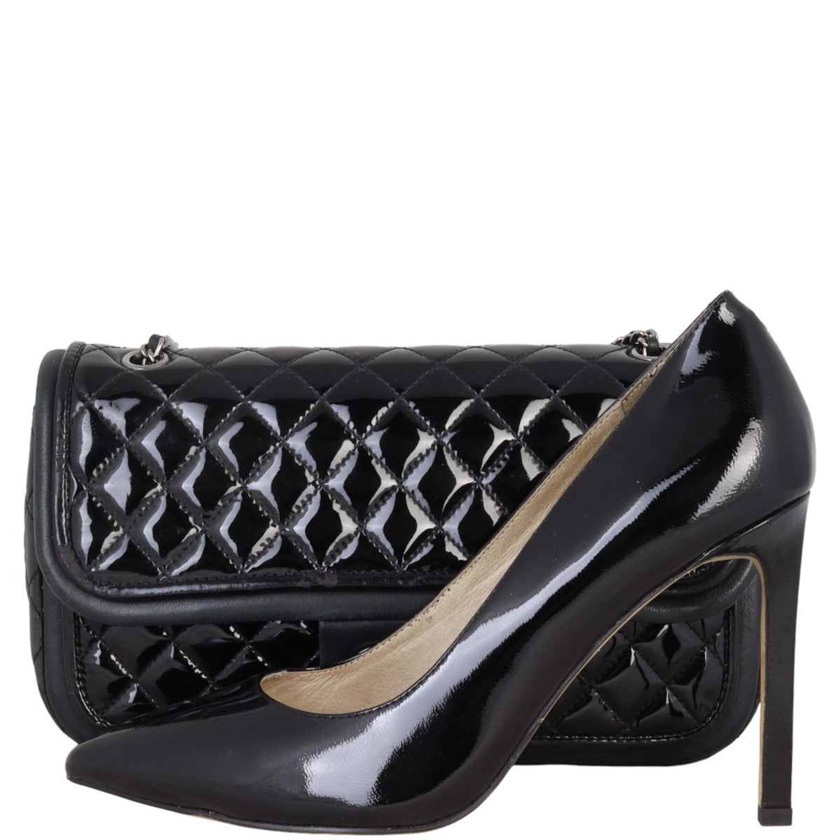 Chanel Classic Twist Flap Bag Patent Medium | Black