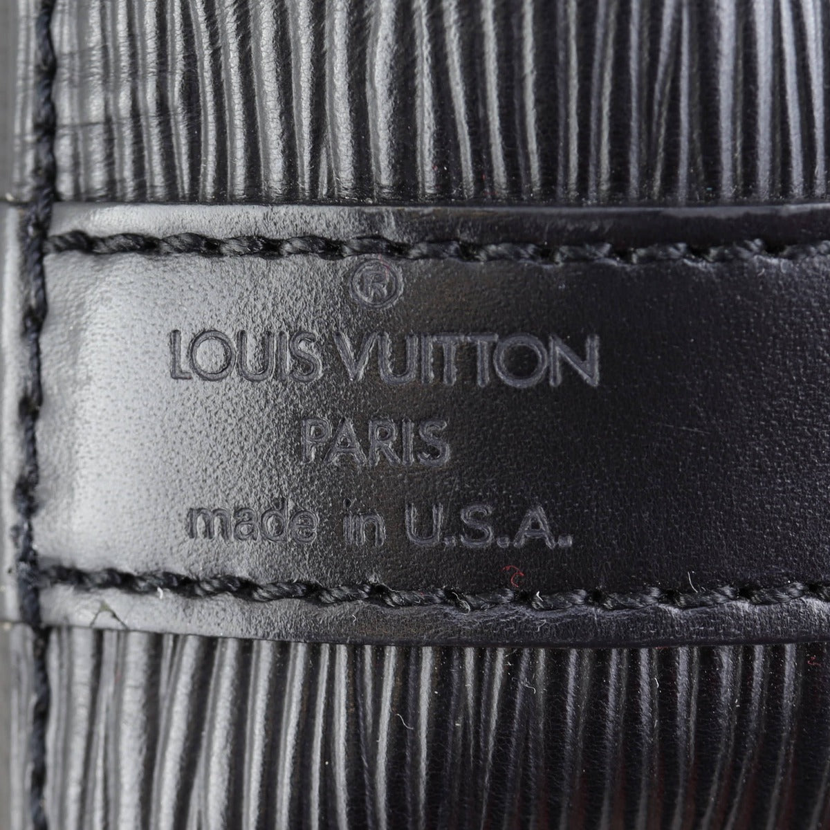 Louis Vuitton Petit Noe Epi Corner Stamp