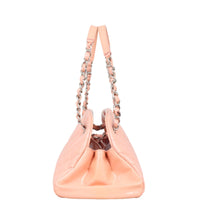 Chanel Just Mademoiselle Bowler Bag Medium Patent |  Shell Pink