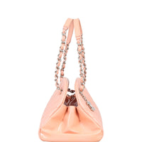 Chanel Just Mademoiselle Bowler Bag Medium Patent |  Shell Pink