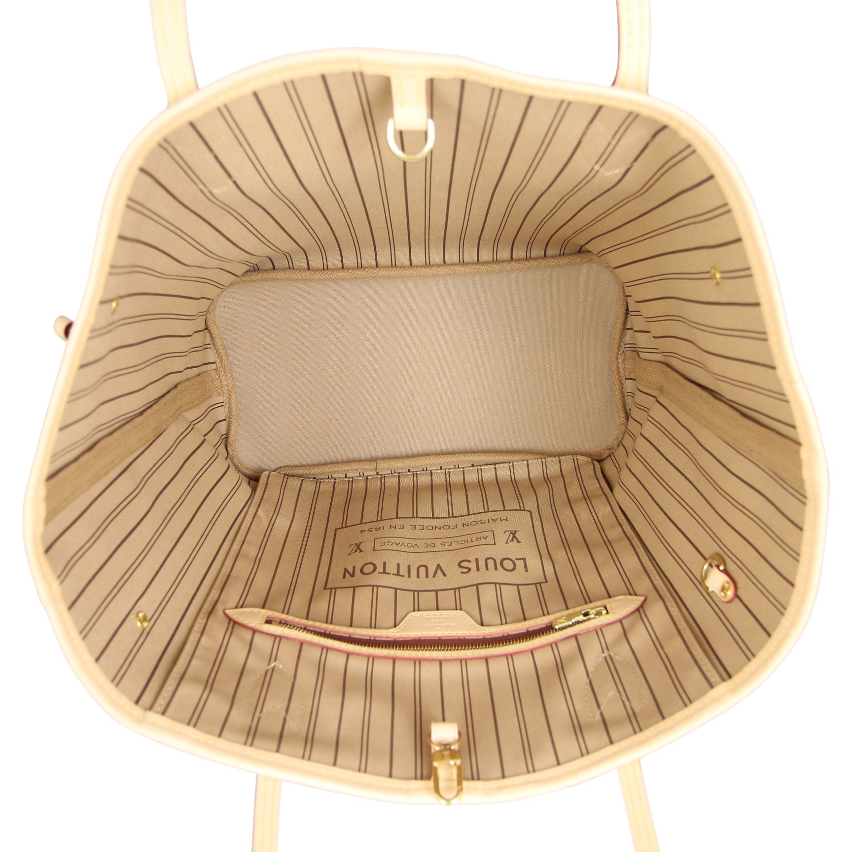 Louis Vuitton Neverfull MM Monogram interior