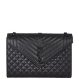 Saint Laurent Monogram Mix Matelasse Envelope Chain Bag Large