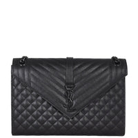 Saint Laurent Monogram Mix Matelasse Envelope Chain Bag Large