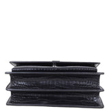 Saint Laurent Sunset Medium Croc-Embossed