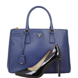 Prada Saffiano Lux Galleria Double Zip Tote Medium