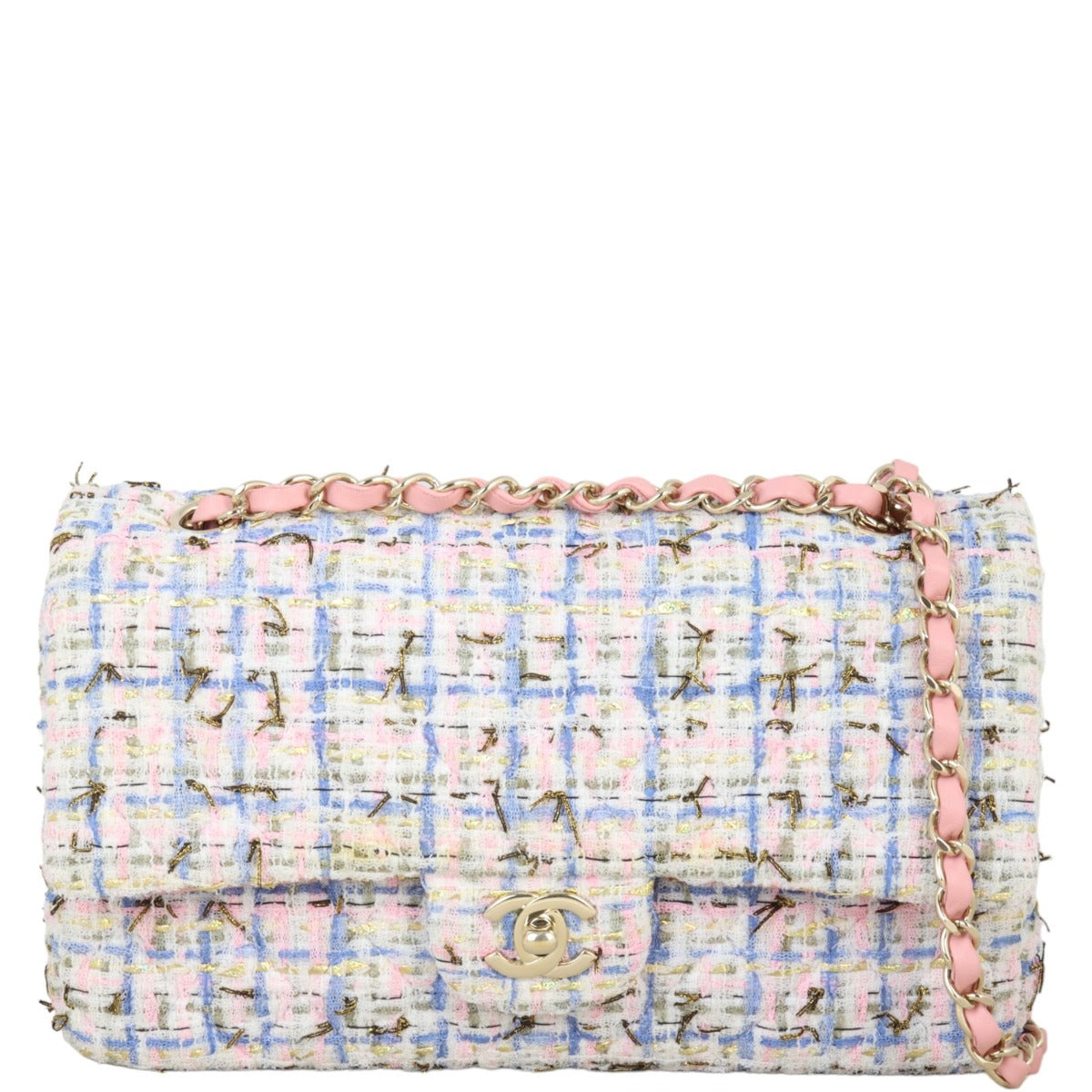 Chanel Classic Double Flap Tweed Medium