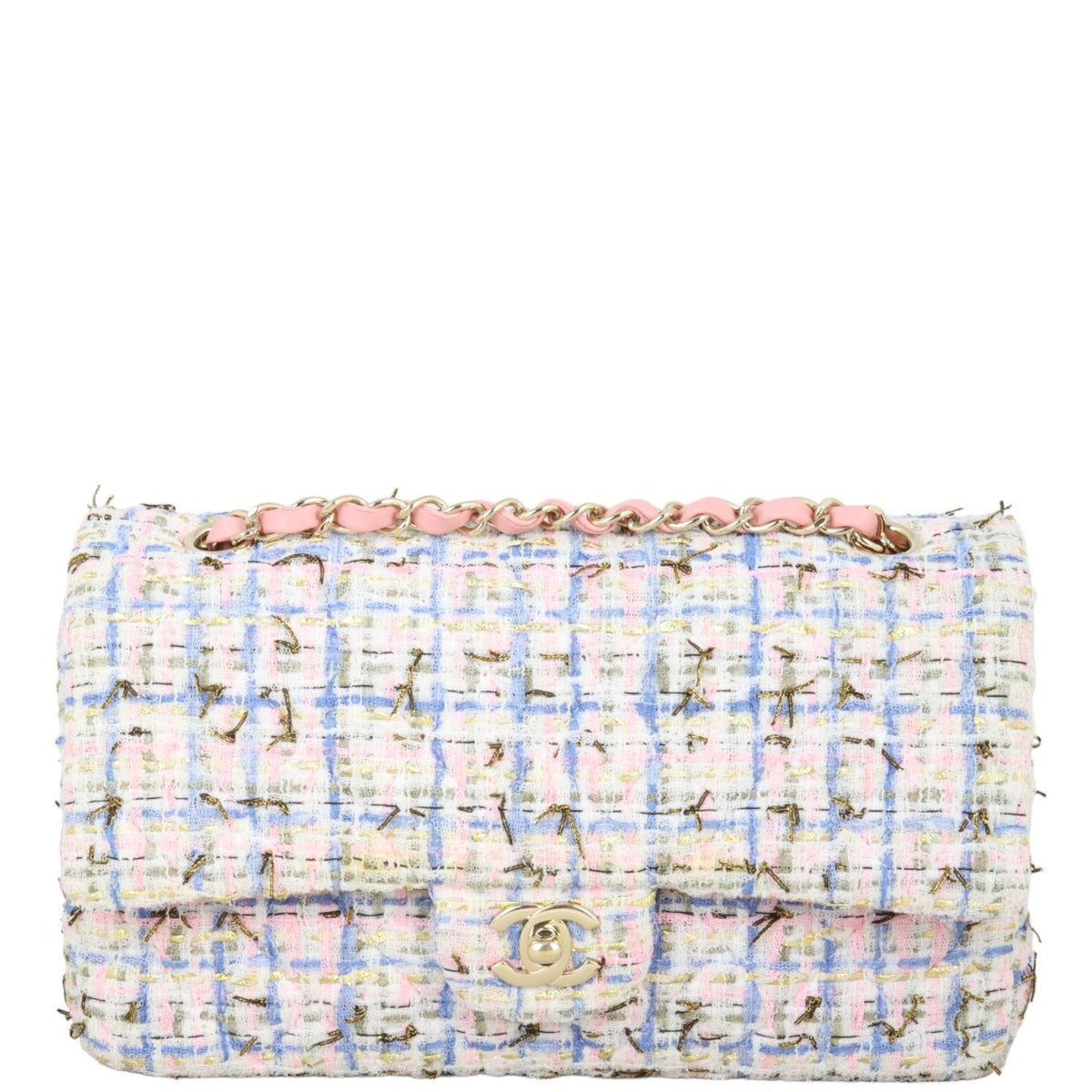 Chanel Classic Double Flap Tweed Medium