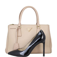 Prada Saffiano Lux Galleria Double Zip Tote Small