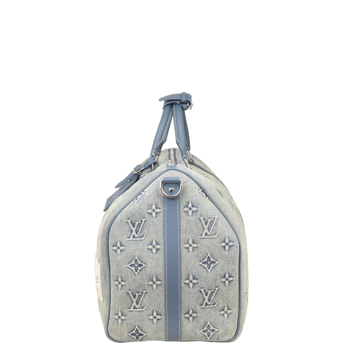 Louis Vuitton Keepall 50 Bandouliere Monogram Washed Denim