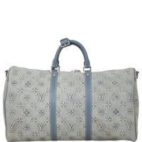 Louis Vuitton Keepall 50 Bandouliere Monogram Washed Denim