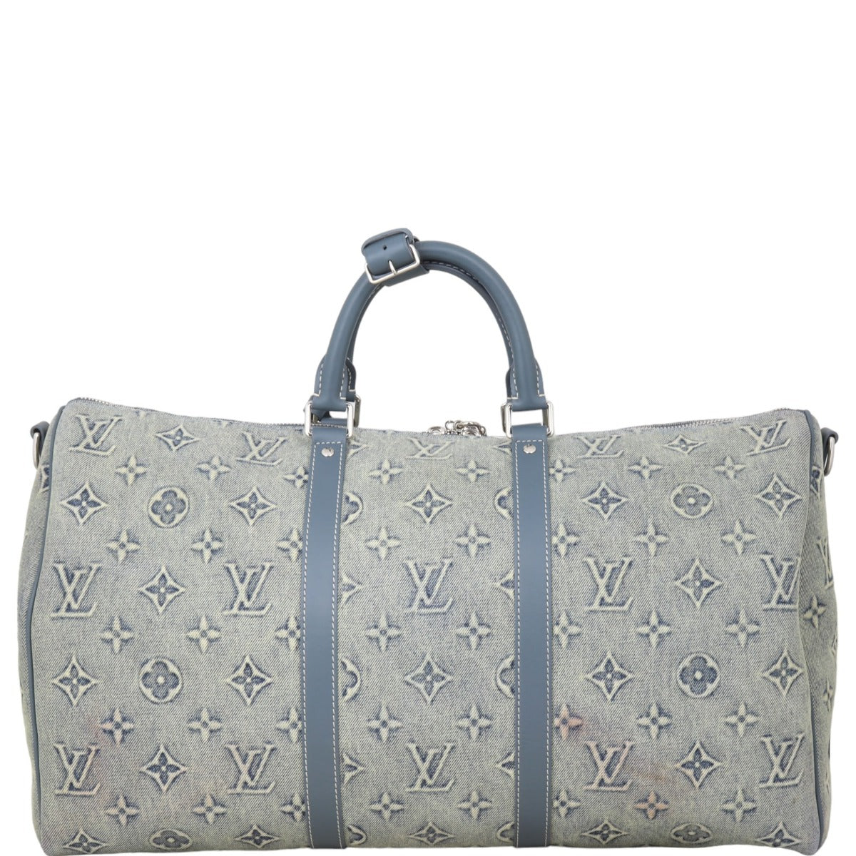 Louis Vuitton Keepall 50 Bandouliere Monogram Washed Denim