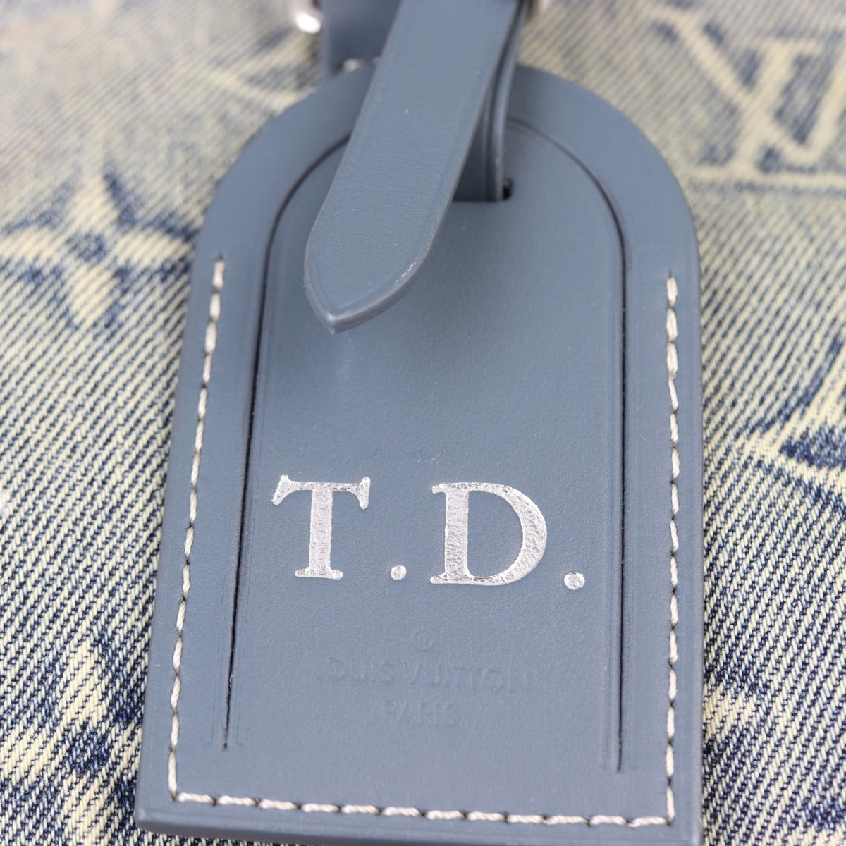 Louis Vuitton Keepall 50 Bandouliere Monogram Washed Denim