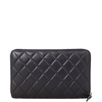 Chanel Classic CC Zip Around Organiser Wallet | Black Diamond