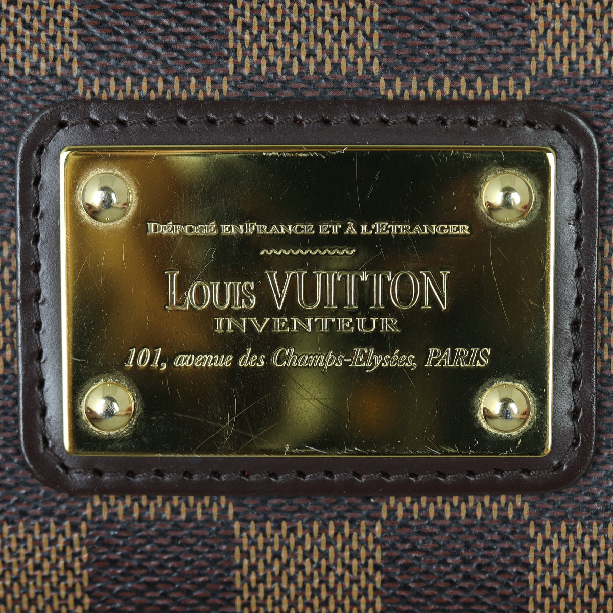Louis Vuitton Eva Pochette Damier Ebene Hardware