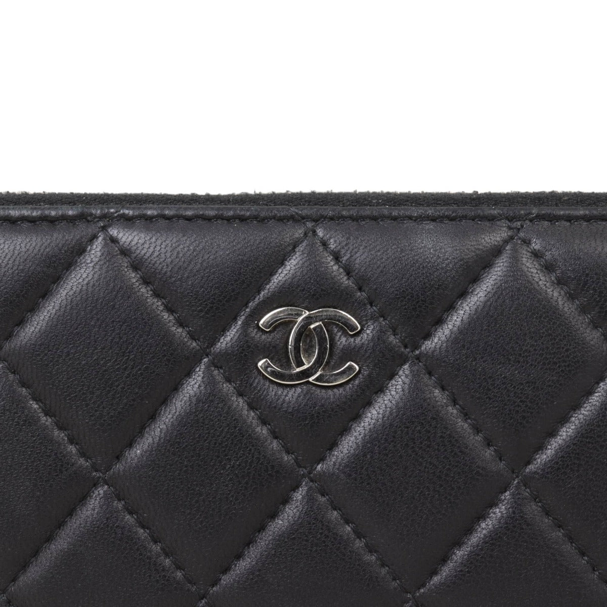 Chanel Classic CC Zip Around Organiser Wallet | Black Diamond