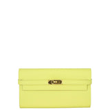 Hermes Kelly Classic Long Wallet Epsom