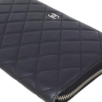 Chanel Classic CC Zip Around Organiser Wallet | Black Diamond