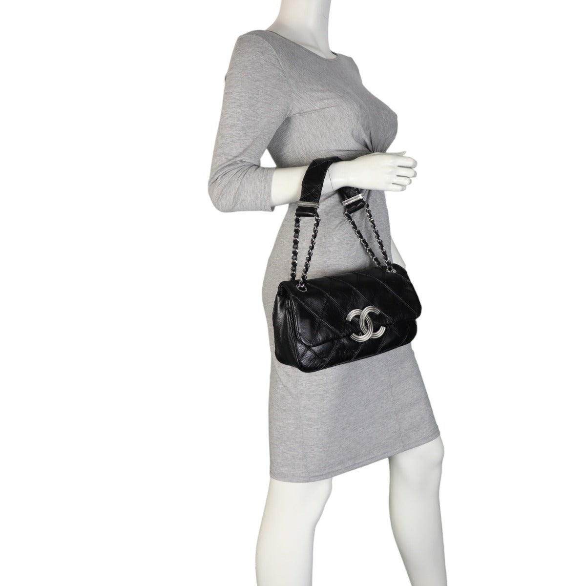 Chanel CC Diamond Stitch Flap Bag