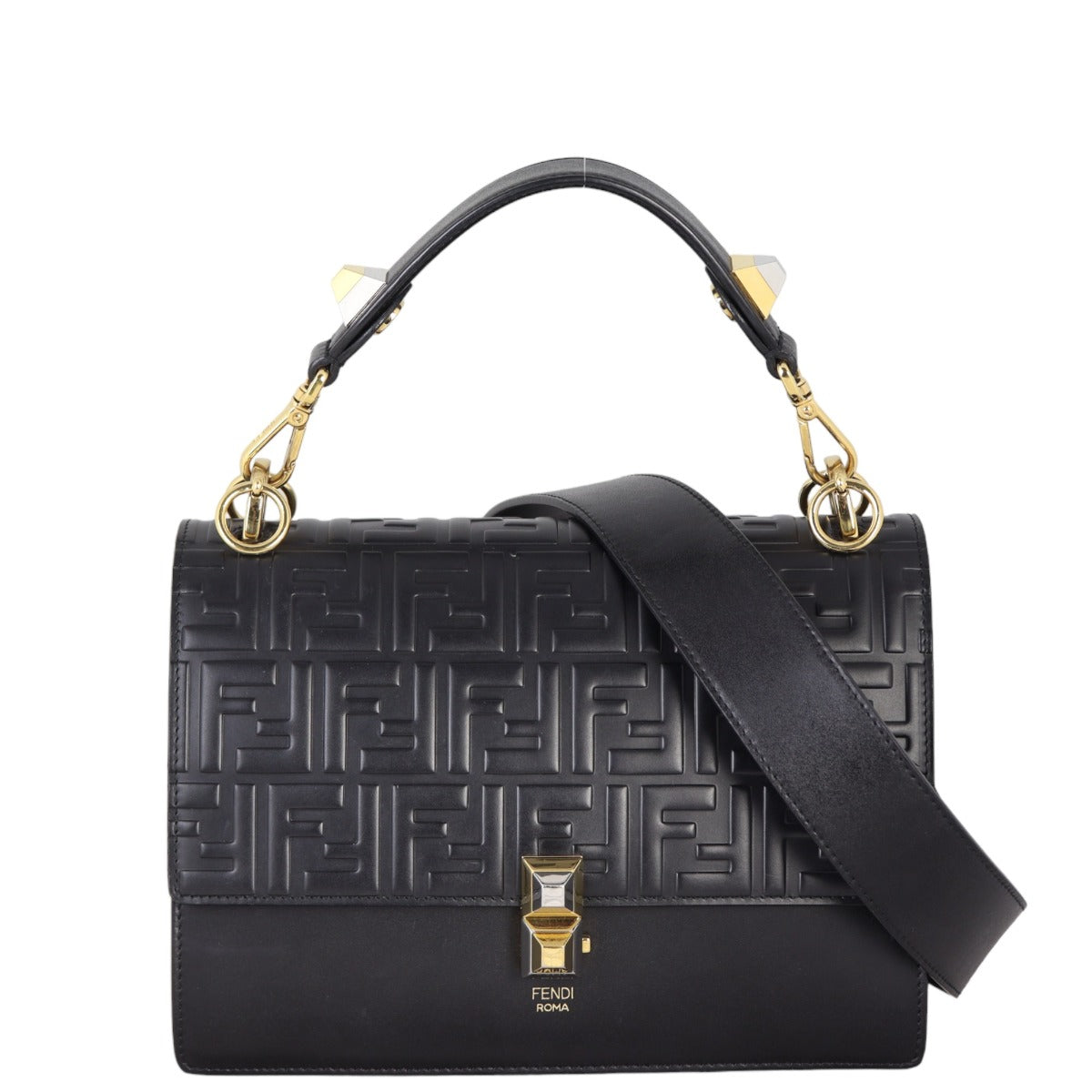 Fendi Kan I Crossbody Medium Logo Embossed