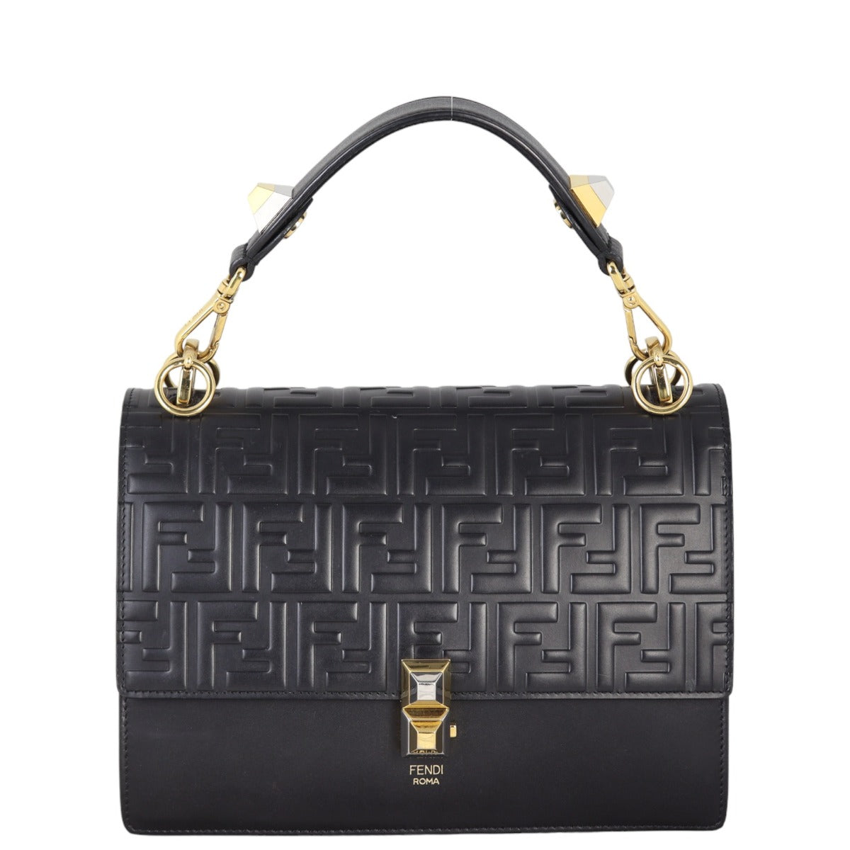 Fendi Kan I Crossbody Medium Logo Embossed