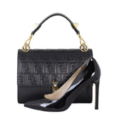 Fendi Kan I Crossbody Medium Logo Embossed