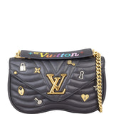 Louis Vuitton New Wave MM Chain Bag Love Lock