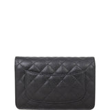 Chanel Classic Wallet on Chain | Black Silver Hardware