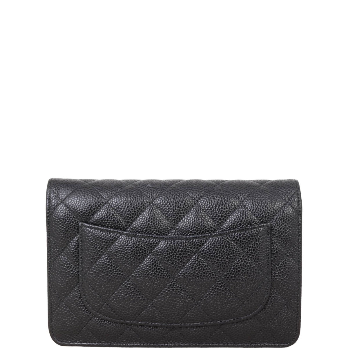 Chanel Classic Wallet on Chain | Black Silver Hardware