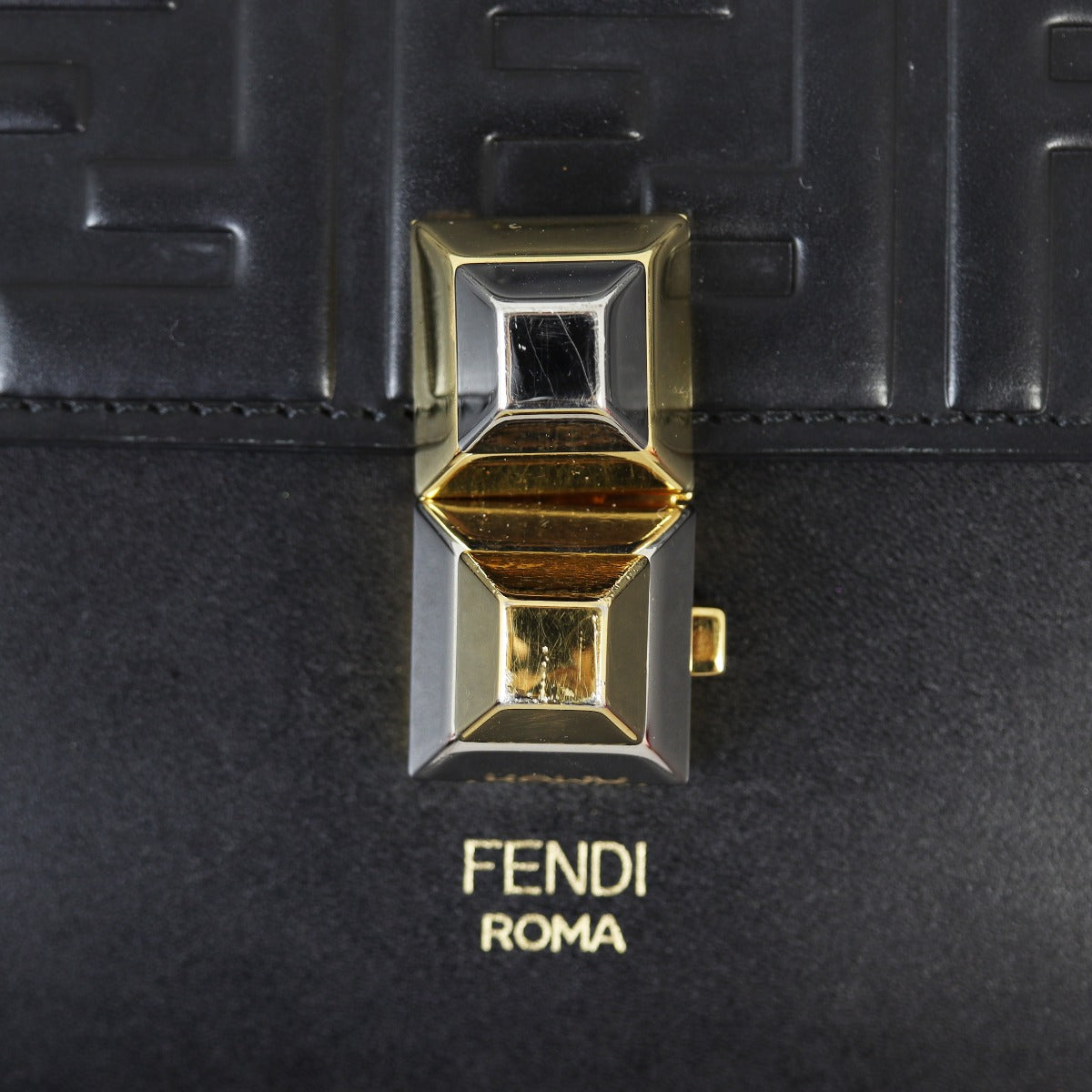 Fendi Kan I Crossbody Medium Logo Embossed