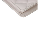 Chanel Classic CC Yen Wallet | Off White