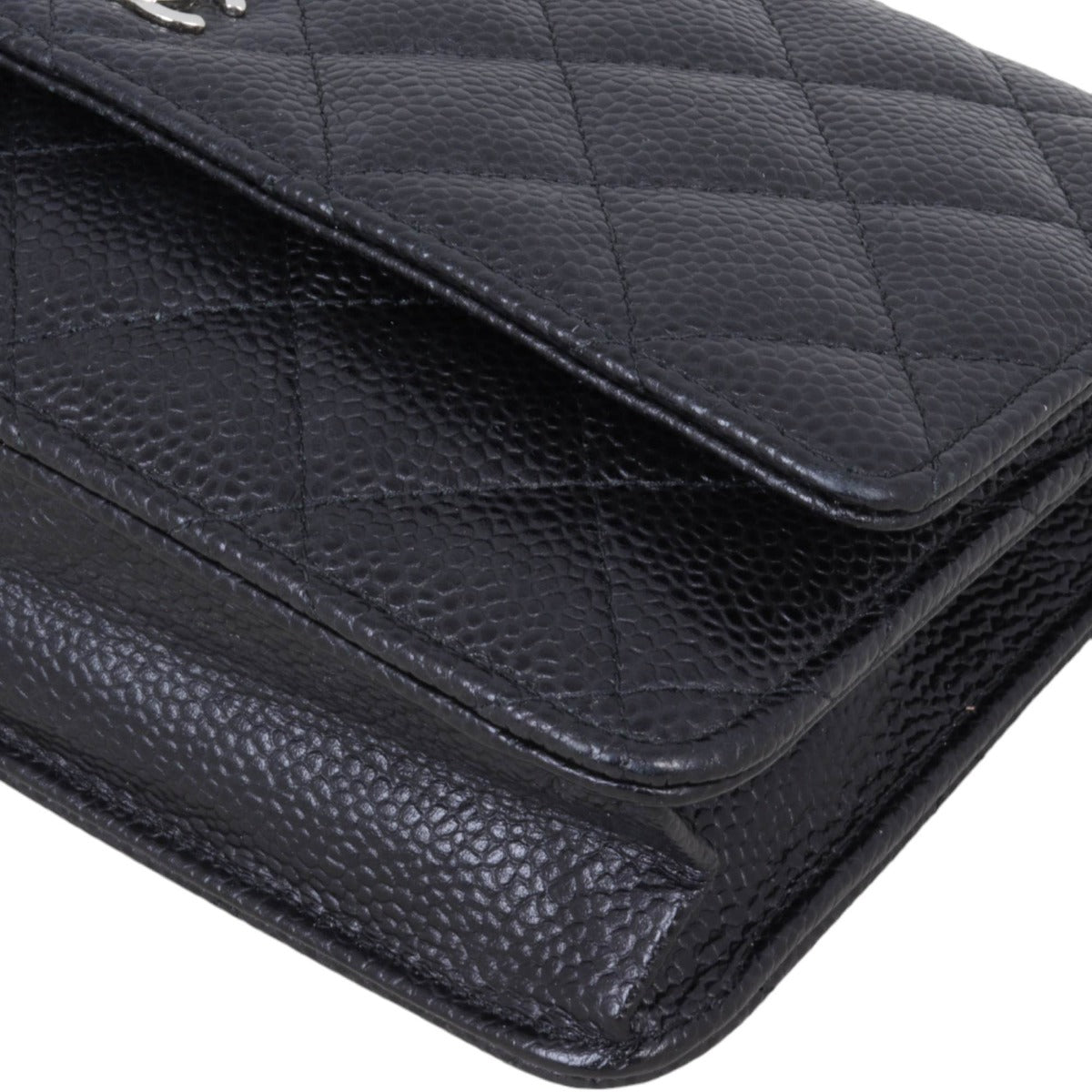 Chanel Classic Wallet on Chain | Black Silver Hardware