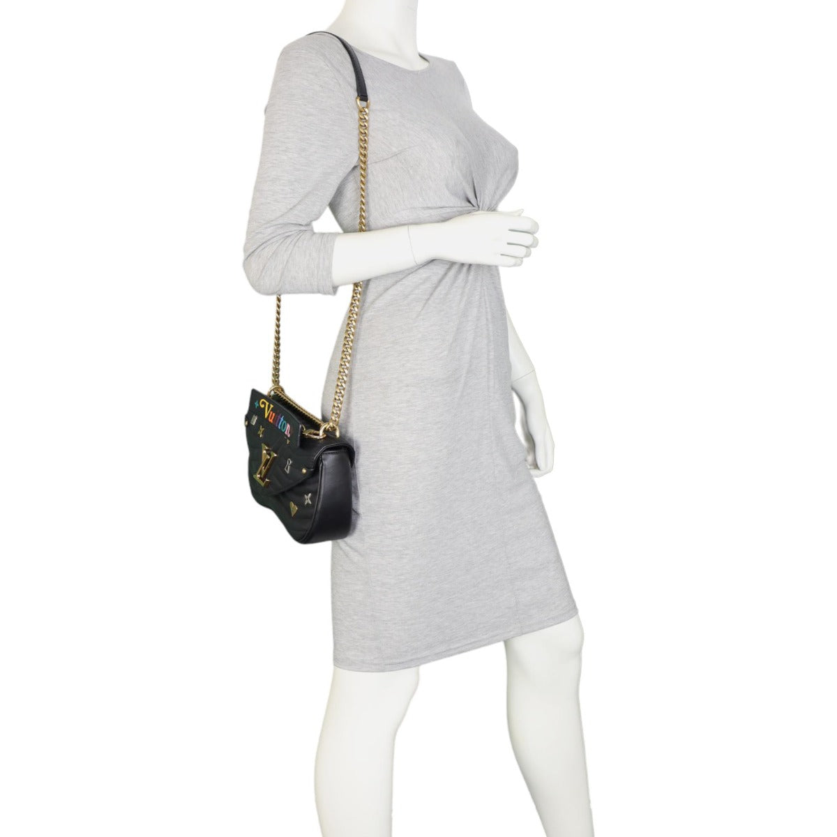 Louis Vuitton New Wave MM Chain Bag Love Lock