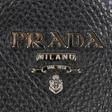 Prada Vitello Daino Zip Tote Logo