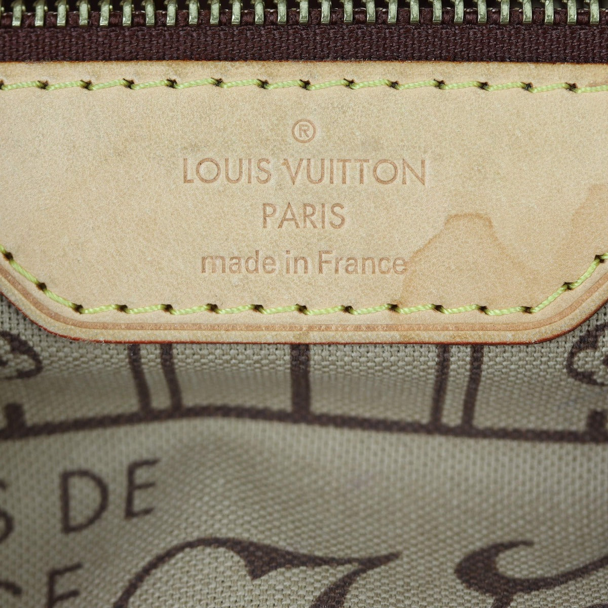 Louis Vuitton Neverfull MM Monogram Interior Stamp