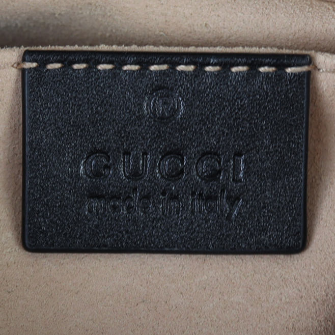 Gucci GG Marmont Belt Bag Interior Stamp