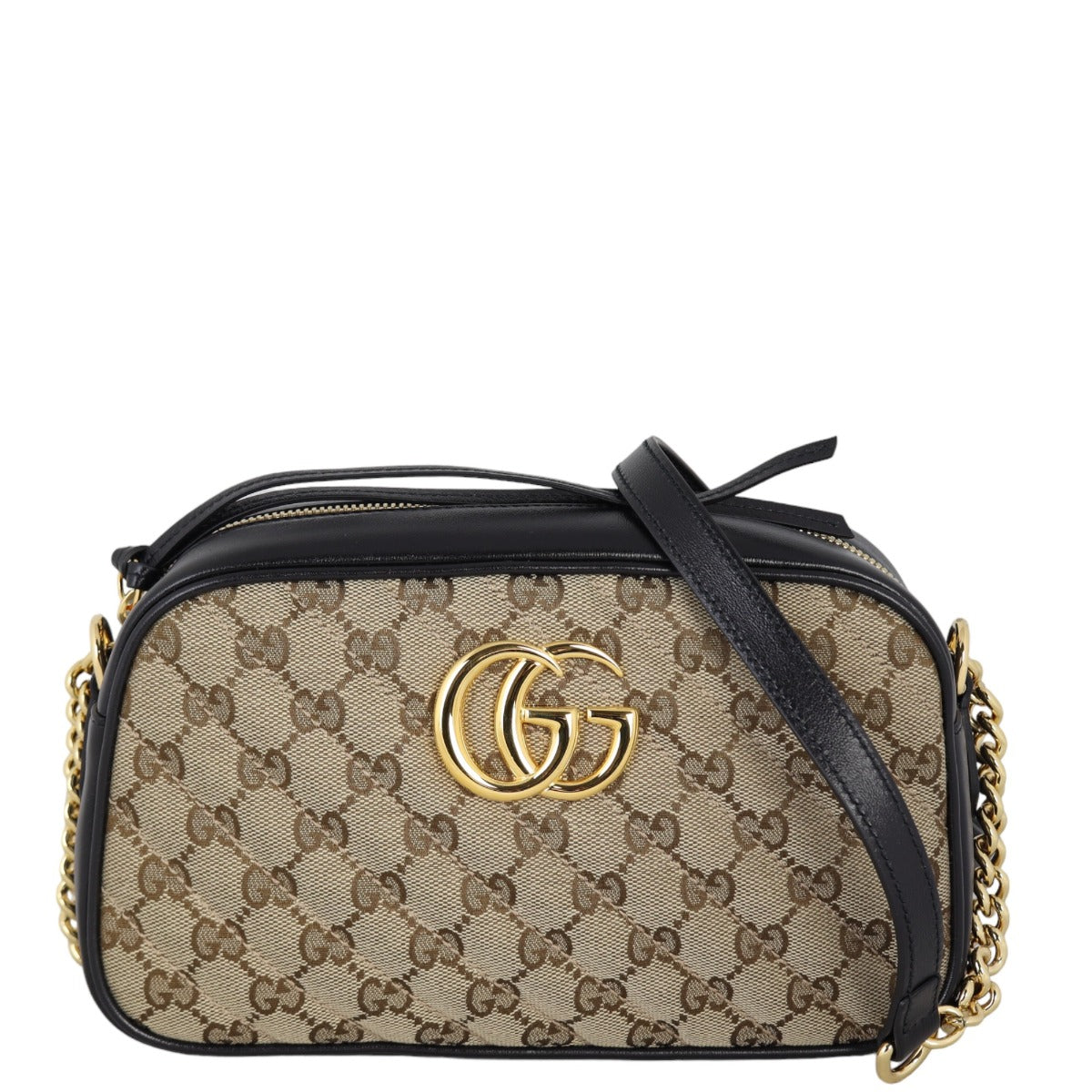Gucci GG Canvas Marmont Diagonal Small Camera Bag