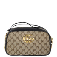 Gucci GG Canvas Marmont Diagonal Small Camera Bag