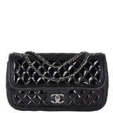 Chanel Classic Twist Flap Bag Patent Medium | Black Diamond
