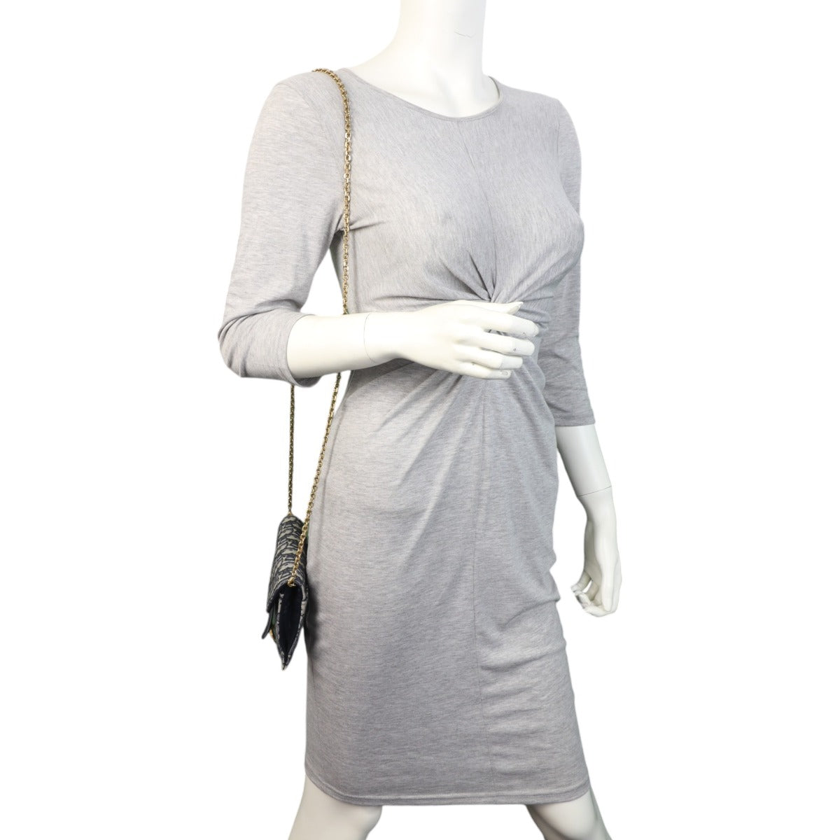 Dior Saddle Wallet on Chain Oblique