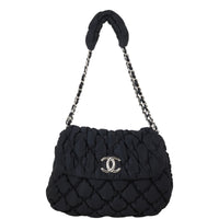 Chanel Bubble Quilt Nylon Flap Bag