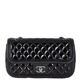 Chanel Classic Twist Flap Bag Patent Medium | Black Diamond
