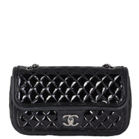 Chanel Classic Twist Flap Bag Patent Medium | Black Diamond
